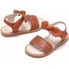 imageGINFIVE Toddler Girls Sandals Little Girls Kids Summer Shoes Toddler SandalsGf361brown