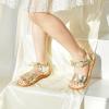 imageGINFIVE Toddler Girls Sandals Little Girls Kids Summer Shoes Toddler SandalsGf361gold