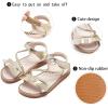 imageGINFIVE Toddler Girls Sandals Little Girls Kids Summer Shoes Toddler SandalsGf363gold