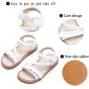 imageGINFIVE Toddler Girls Sandals Little Girls Kids Summer Shoes Toddler SandalsGf363white