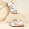 imageGINFIVE Toddler Girls Sandals Little Girls Kids Summer Shoes Toddler SandalsGf363white