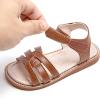 imageGINFIVE Toddler Girls Sandals Little Girls Kids Summer Shoes Toddler SandalsGf367brown