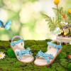 imageGINFIVE Toddler Girls Sandals Little Girls Kids Summer Shoes Toddler SandalsGf370blue