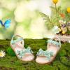 imageGINFIVE Toddler Girls Sandals Little Girls Kids Summer Shoes Toddler SandalsGf370green