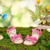 imageGINFIVE Toddler Girls Sandals Little Girls Kids Summer Shoes Toddler SandalsGf370rose Red