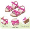 imageGINFIVE Toddler Girls Sandals Little Girls Kids Summer Shoes Toddler SandalsGf370rose Red