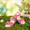 imageGINFIVE Toddler Girls Sandals Little Girls Kids Summer Shoes Toddler SandalsGf370rose Red