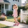 imageGINFIVE Toddler Girls Sandals Little Girls Kids Summer Shoes Toddler SandalsGf370rose Red