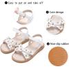 imageGINFIVE Toddler Girls Sandals Little Girls Kids Summer Shoes Toddler SandalsGf370white