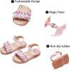 imageGINFIVE Toddler Girls Sandals Little Girls Kids Summer Shoes Toddler SandalsGg23pink