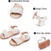 imageGINFIVE Toddler Girls Sandals Little Girls Kids Summer Shoes Toddler SandalsGg23white