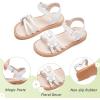 imageGINFIVE Toddler Girls Sandals Little Girls Kids Summer Shoes Toddler SandalsGg34white
