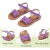 imageGINFIVE Toddler Girls Sandals Little Girls Kids Summer Shoes Toddler SandalsGn01purple