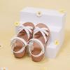 imageGINFIVE Toddler Girls Sandals Little Girls Kids Summer Shoes Toddler SandalsGn01white