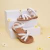 imageGINFIVE Toddler Girls Sandals Little Girls Kids Summer Shoes Toddler SandalsGn01white