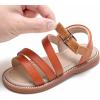 imageGINFIVE Toddler Girls Sandals Little Girls Kids Summer Shoes Toddler SandalsGn03brown