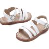 imageGINFIVE Toddler Girls Sandals Little Girls Kids Summer Shoes Toddler SandalsGn03white