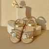 imageGINFIVE Toddler Girls Sandals Little Girls Kids Summer Shoes Toddler SandalsGn04gold