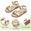 imageGINFIVE Toddler Girls Sandals Little Girls Kids Summer Shoes Toddler SandalsGn04gold