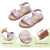 imageGINFIVE Toddler Girls Sandals Little Girls Kids Summer Shoes Toddler SandalsGn04purple