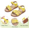 imageGINFIVE Toddler Girls Sandals Little Girls Kids Summer Shoes Toddler SandalsGn04yellow