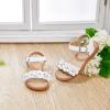 imageGINFIVE Toddler Girls Sandals Little Girls Kids Summer Shoes Toddler SandalsGs17  White
