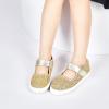 imageGINFIVE Toddler Girls Sneakers Little Girls Slip On Shoes Glitter Sneakers ToddlerGs04 Gold