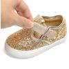 imageGINFIVE Toddler Girls Sneakers Little Girls Slip On Shoes Glitter Sneakers ToddlerGs05gold