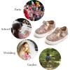 imageGINFIVE Toddler Girls Sneakers Little Girls Slip On Shoes Glitter Sneakers ToddlerGs05multicolor