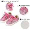 imageGINFIVE Toddler Girls Sneakers Little Girls Slip On Shoes Glitter Sneakers ToddlerGs06pink