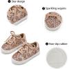imageGINFIVE Toddler Girls Sneakers Little Girls Slip On Shoes Glitter Sneakers ToddlerGs06rose Gold