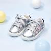 imageGINFIVE Toddler Girls Sneakers Little Girls Slip On Shoes Glitter Sneakers ToddlerGs06silver