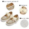 imageGINFIVE Toddler Girls Sneakers Little Girls Slip On Shoes Glitter Sneakers ToddlerGs07Gold