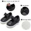 imageGINFIVE Toddler Girls Sneakers Little Girls Slip On Shoes Glitter Sneakers ToddlerGs07black