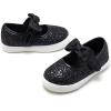 imageGINFIVE Toddler Girls Sneakers Little Girls Slip On Shoes Glitter Sneakers ToddlerGs07black