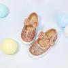 imageGINFIVE Toddler Girls Sneakers Little Girls Slip On Shoes Glitter Sneakers ToddlerGs07champagne