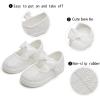 imageGINFIVE Toddler Girls Sneakers Little Girls Slip On Shoes Glitter Sneakers ToddlerGs07white