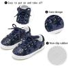 imageGINFIVE Toddler Girls Sneakers Little Girls Slip On Shoes Glitter Sneakers ToddlerGs08Blue