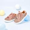 imageGINFIVE Toddler Girls Sneakers Little Girls Slip On Shoes Glitter Sneakers ToddlerGs08pink