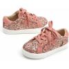 imageGINFIVE Toddler Girls Sneakers Little Girls Slip On Shoes Glitter Sneakers ToddlerGs08pink