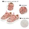 imageGINFIVE Toddler Girls Sneakers Little Girls Slip On Shoes Glitter Sneakers ToddlerGs08pink