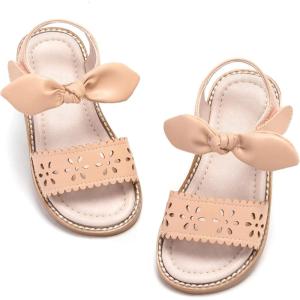imageGINFIVE Toddler Girls Sandals Little Girls Kids Summer Shoes Toddler SandalsGf361nude