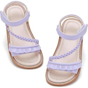 imageGINFIVE Toddler Girls Sandals Little Girls Kids Summer Shoes Toddler SandalsGf363purple