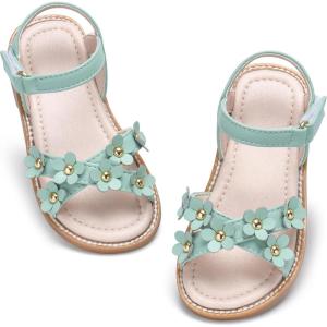 imageGINFIVE Toddler Girls Sandals Little Girls Kids Summer Shoes Toddler SandalsGf370green