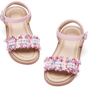imageGINFIVE Toddler Girls Sandals Little Girls Kids Summer Shoes Toddler SandalsGg23pink