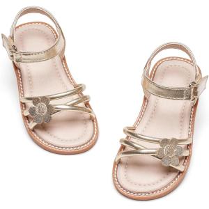 imageGINFIVE Toddler Girls Sandals Little Girls Kids Summer Shoes Toddler SandalsGg34gold