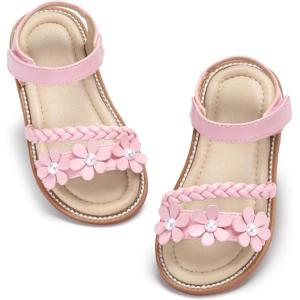 imageGINFIVE Toddler Girls Sandals Little Girls Kids Summer Shoes Toddler SandalsGn04pink