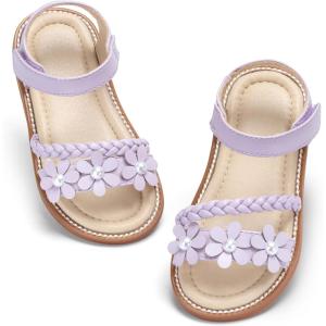 imageGINFIVE Toddler Girls Sandals Little Girls Kids Summer Shoes Toddler SandalsGn04purple