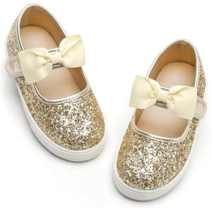 imageGINFIVE Toddler Girls Sneakers Little Girls Slip On Shoes Glitter Sneakers ToddlerGs07gold