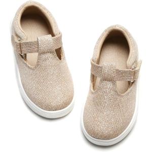 imageGINFIVE Toddler Girls Sneakers Little Girls Slip On Shoes Glitter Sneakers ToddlerGs10gold